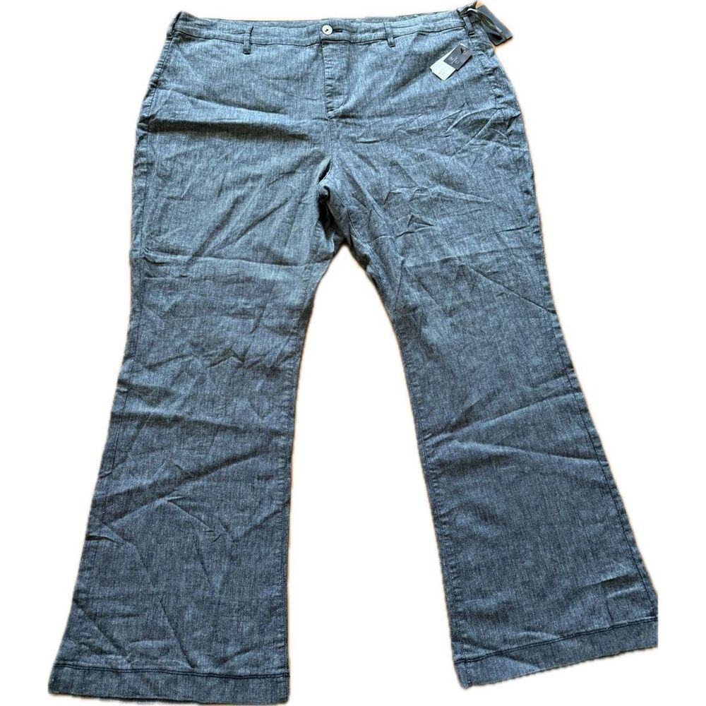 NYDJ Not Your Daughters Jeans Women’s Plus Size 24W Grey White Denim Bootcut